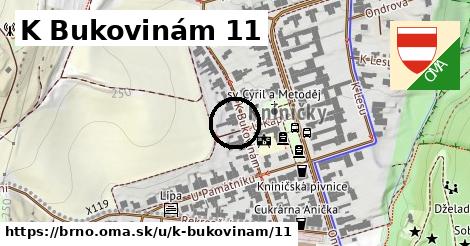 K Bukovinám 11, Brno