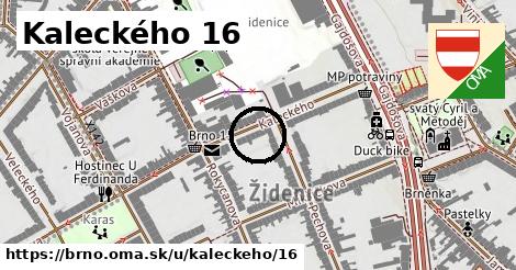 Kaleckého 16, Brno