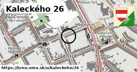 Kaleckého 26, Brno