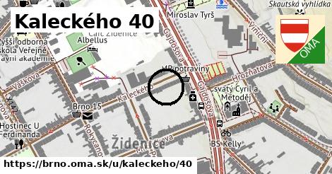 Kaleckého 40, Brno
