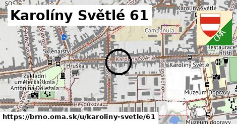 Karolíny Světlé 61, Brno