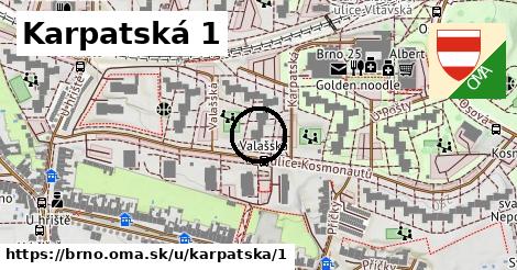 Karpatská 1, Brno