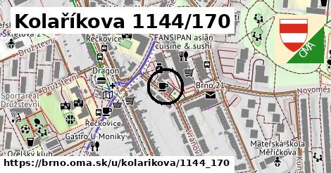 Kolaříkova 1144/170, Brno