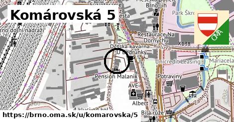 Komárovská 5, Brno