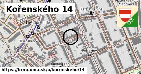 Kořenského 14, Brno