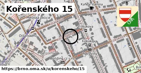 Kořenského 15, Brno