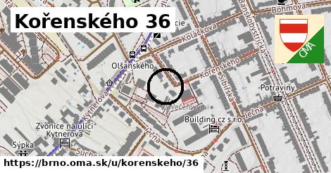 Kořenského 36, Brno