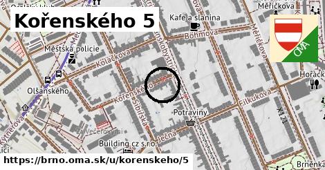 Kořenského 5, Brno