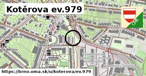 Kotěrova ev.979, Brno