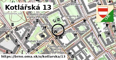 Kotlářská 13, Brno