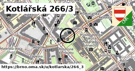 Kotlářská 266/3, Brno