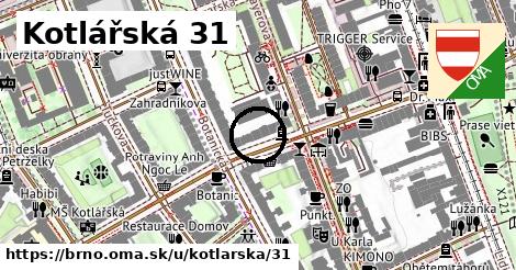 Kotlářská 31, Brno