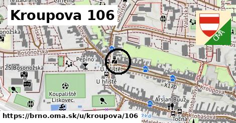 Kroupova 106, Brno