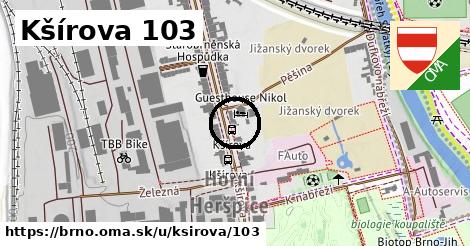 Kšírova 103, Brno