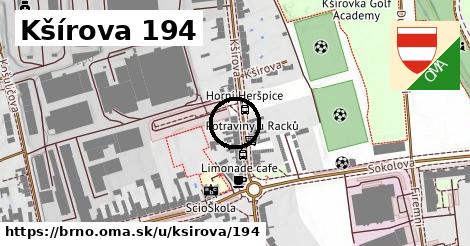 Kšírova 194, Brno