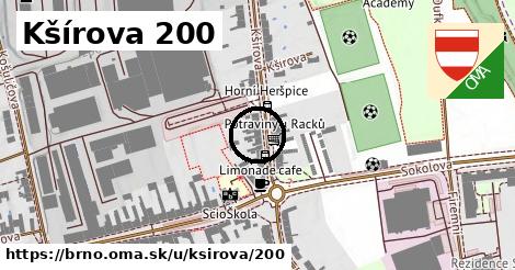 Kšírova 200, Brno