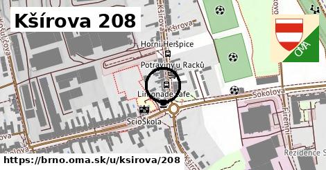 Kšírova 208, Brno