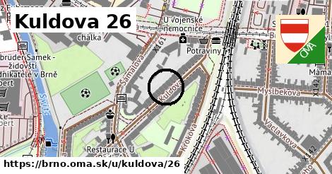 Kuldova 26, Brno