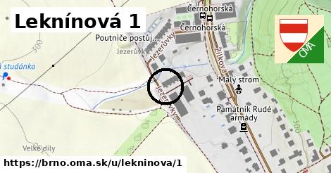 Leknínová 1, Brno