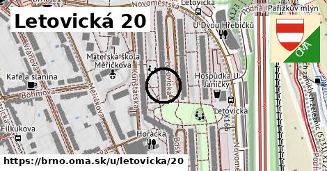 Letovická 20, Brno