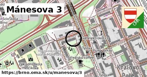 Mánesova 3, Brno