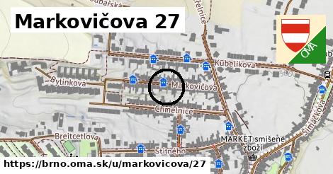 Markovičova 27, Brno