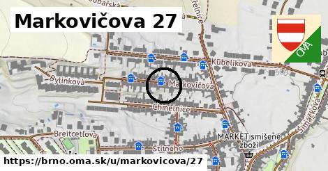 Markovičova 27, Brno