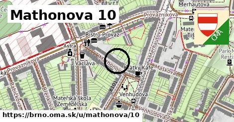 Mathonova 10, Brno