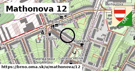Mathonova 12, Brno
