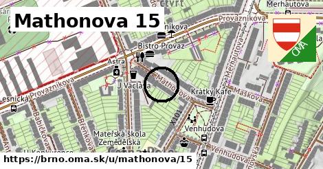 Mathonova 15, Brno