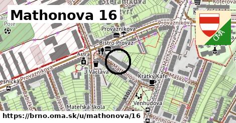 Mathonova 16, Brno