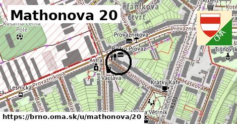 Mathonova 20, Brno