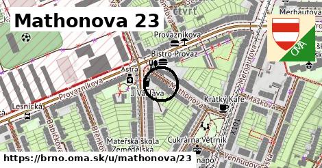 Mathonova 23, Brno