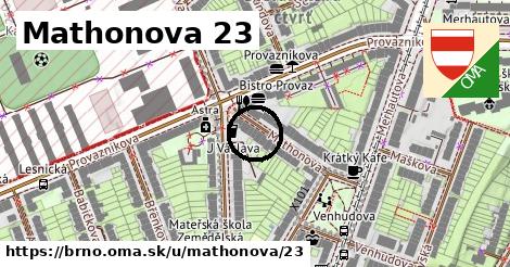 Mathonova 23, Brno