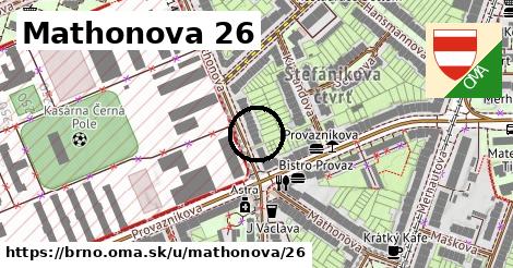 Mathonova 26, Brno