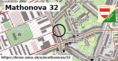 Mathonova 32, Brno