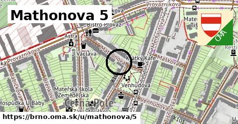 Mathonova 5, Brno