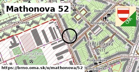 Mathonova 52, Brno