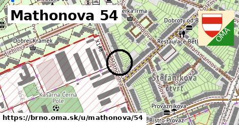 Mathonova 54, Brno