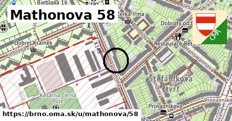 Mathonova 58, Brno