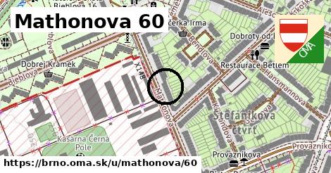 Mathonova 60, Brno