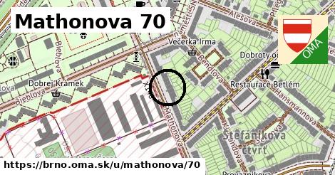 Mathonova 70, Brno