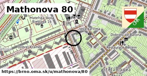 Mathonova 80, Brno