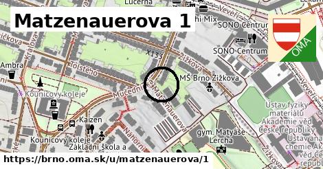 Matzenauerova 1, Brno