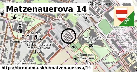 Matzenauerova 14, Brno