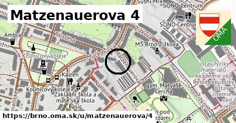 Matzenauerova 4, Brno