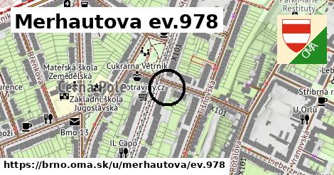 Merhautova ev.978, Brno