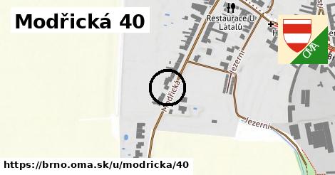 Modřická 40, Brno