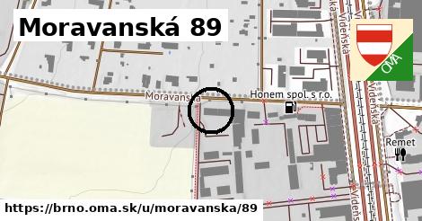 Moravanská 89, Brno