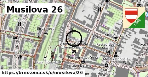 Musilova 26, Brno